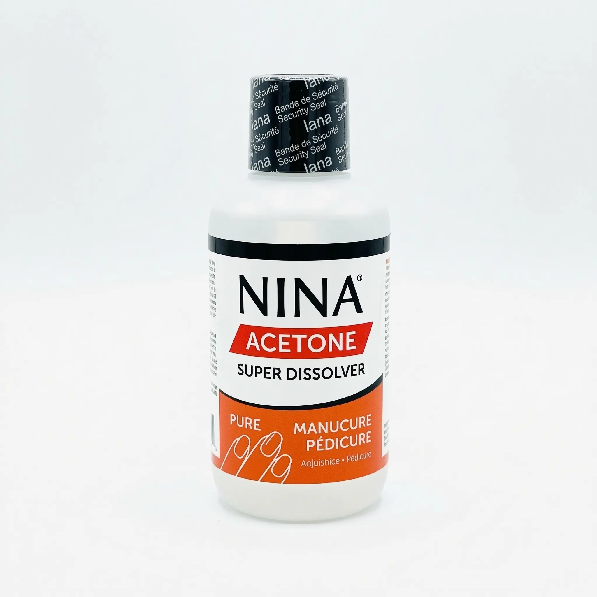 acétone Nina Cameroun flacon 500 ml pour vernis à ongles